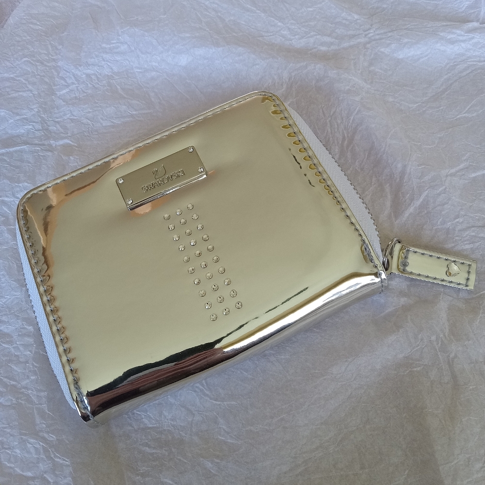 Swarovski Metallic Silver Women's Wallet